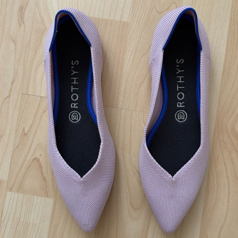 Rothy's Lavender Pointed Toe Flats - Picture 5 of 9